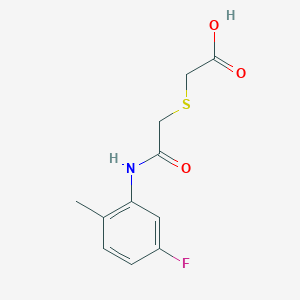 2-({[(5-fluoro-2-methylphenyl)carbamoyl]methyl}sulfanyl)acetic acid