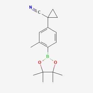 1-[3-Methyl-4-(4,4,5,5-tetramethyl-1,3,2-dioxaborolan-2-yl)phenyl]cyclopropanecarbonitrile