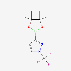 3-(4,4,5,5-Tetramethyl-1,3,2-dioxaborolan-2-yl)-1-(trifluoromethyl)-1H-pyrazole