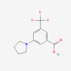 3-(1-Pyrrolidinyl)-5-(trifluoromethyl)benzoic acid