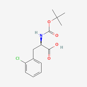 (2R)-2-[(tert-Butoxycarbonyl)amino]-3-(2-chlorophenyl)propanoic acid