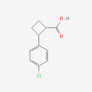 2-(4-Chlorophenyl)cylobutane-1-carboxylic acid