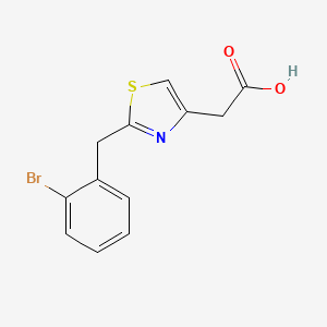 [2-(2-Bromobenzyl)-1,3-thiazol-4-yl]acetic acid