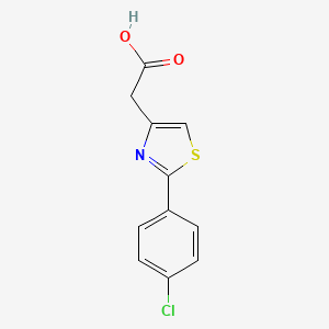 [2-(4-Chlorophenyl)-1,3-thiazol-4-yl]acetic acid