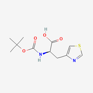 (2R)-2-[(tert-Butoxycarbonyl)amino]-3-(1,3-thiazol-4-yl)propanoic acid