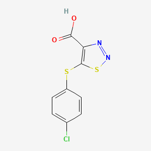 5-[(4-Chlorophenyl)sulfanyl]-1,2,3-thiadiazole-4-carboxylic acid