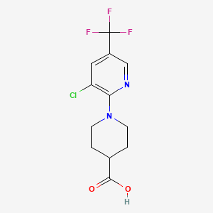 1-[3-Chloro-5-(trifluoromethyl)pyridin-2-yl]piperidine-4-carboxylic acid