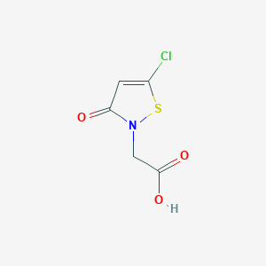 (5-Chloro-3-oxo-3H-isothiazol-2-yl)acetic acid