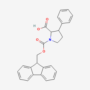 (2S,3R)-1-(9H-Fluoren-9-ylmethoxycarbonyl)-3-phenylpyrrolidine-2-carboxylic acid