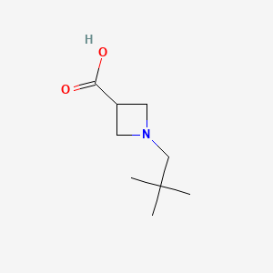 1-(2,2-Dimethylpropyl)azetidine-3-carboxylic acid