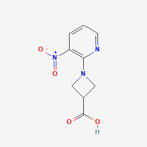 1-(3-Nitro-2-pyridinyl)-3-azetanecarboxylic acid