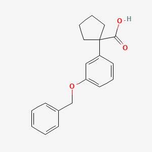 1-(3-(Benzyloxy)phenyl)cyclopentanecarboxylic acid
