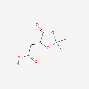 [(4R)-2,2-Dimethyl-5-oxo-1,3-dioxolan-4-yl]acetic acid