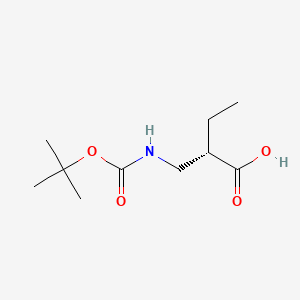 (2S)-2-{[(tert-Butoxycarbonyl)amino]methyl}butanoic acid