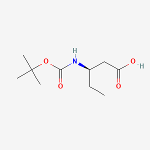 (3R)-3-[(tert-Butoxycarbonyl)amino]pentanoic acid
