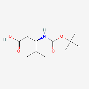 (3R)-3-[(tert-Butoxycarbonyl)amino]-4-methylpentanoic acid