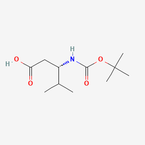 (3S)-3-[(tert-Butoxycarbonyl)amino]-4-methylpentanoic acid
