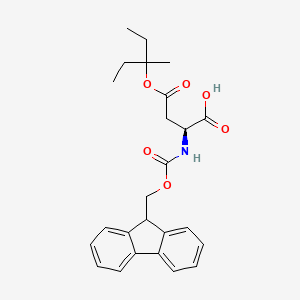 (S)-2-((((9H-Fluoren-9-yl)methoxy)carbonyl)amino)-4-((3-methylpentan-3-yl)oxy)-4-oxobutanoic acid (Fmoc-Asp(OMpe)-OH)
