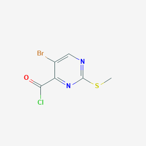 5-Bromo-2-(methylthio)pyrimidine-4-carbonyl chloride