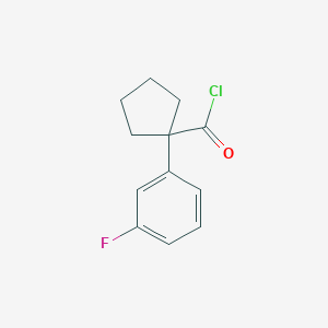 1-(3-Fluorophenyl)cyclopentanecarbonyl chloride