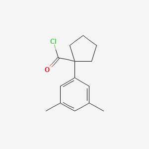 1-(3,5-Dimethylphenyl)cyclopentanecarbonyl chloride