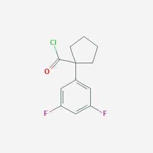 1-(3,5-Difluorophenyl)cyclopentanecarbonyl chloride