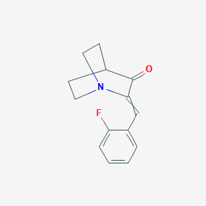 (2Z)-2-[(2-Fluorophenyl)methylidene]-1-azabicyclo[2.2.2]octan-3-one