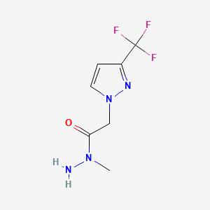 1-(1-methylhydrazino)-2-[3-(trifluoromethyl)-1H-pyrazol-1-yl]ethan-1-one