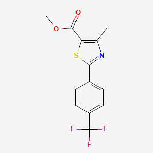 Methyl 4-Methyl-2-[4-(trifluoromethyl)phenyl]-1,3-thiazole-5-carboxylate