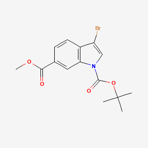 1-​tert-​Butyl 6-​Methyl 3-​bromo-​1H-​indole-​1,​6-​dicarboxylate