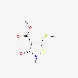 Methyl 3-Hydroxy-5-methylsulphanyl-isothiazole-4-carboxylate