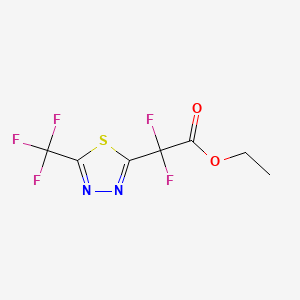 Ethyl Difluoro[5-(trifluoromethyl)-1,3,4-thiadiazol-2-yl]acetate