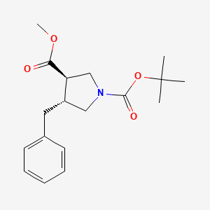 (3R,4R)-1-tert-Butyl 3-Methyl 4-benzylpyrrolidine-1,3-dicarboxylate