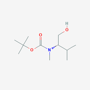 1,1-Dimethylethyl N-[(1S)-1-(hydroxymethyl)-2-methylpropyl]-N-methylcarbamate