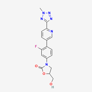 ((S)-3-(3-Fluoro-4-(6-(2-methyl-2H-tetrazol-5-yl)pyridin-3-yl)phenyl)-5-(hydroxymethyl)oxazolidin-2-one) ((S)-Tedizolid)