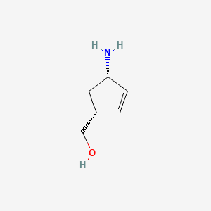 [(1R,4S)-4-Aminocyclopent-2-en-1-yl]methanol hydrochloride