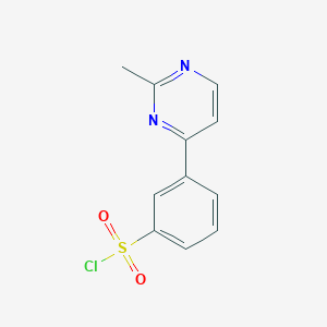 3-(2-Methylpyrimidin-4-yl)benzenesulphonyl chloride