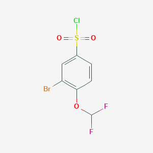 3-Bromo-4-(difluoromethoxy)benzene-1-sulphonyl chloride