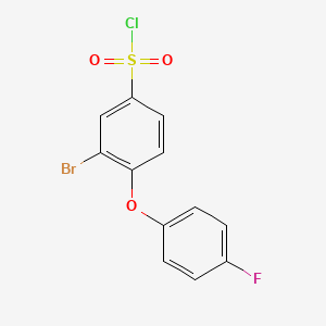 3-Bromo-4-(4-fluorophenoxy)benzene-1-sulphonyl chloride