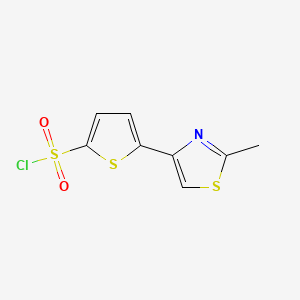 5-(2-Methyl-1,3-thiazol-4-yl)thiophene-2-sulphonyl chloride