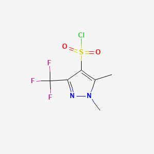 1,5-Dimethyl-3-(trifluoromethyl)-1H-pyrazole-4-sulfonyl chloride