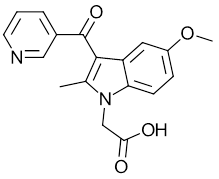 {5-methoxy-2-methyl-3-[(pyridin-3-yl)methanoyl]-1H-indol-1-yl}acetic acid