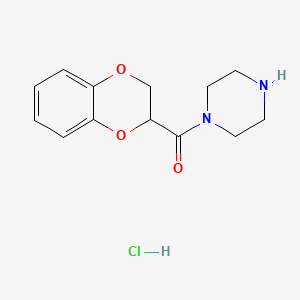 (2,3-Dihydrobenzo[1,4]dioxin-2-yl)piperazin-1-yl-methanone hydrochloride