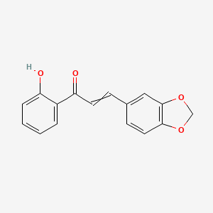 3-(1,3-Benzodioxol-5-yl)-1-(2-hydroxyphenyl)prop-2-en-1-one