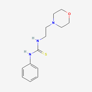 ((2-Morpholin-4-ylethyl)amino)(phenylamino)methane-1-thione