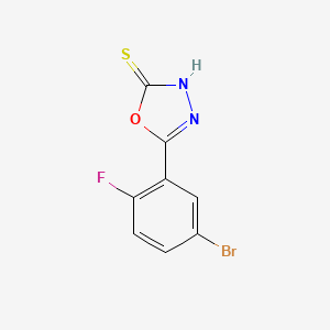 5-(5-Bromo-2-fluorophenyl)-1,3,4-oxadiazole-2-thiol