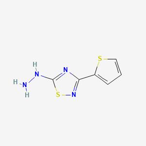 5-Hydrazino-3-thien-2-yl-1,2,4-thiadiazole