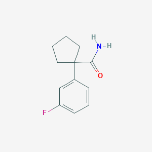 1-(3-Fluorophenyl)cyclopentanecarboxamide