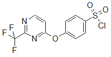 4-{[2-(Trifluoromethyl)pyrimidin-4-yl]oxy}benzenesulphonyl chloride