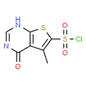 5-Methyl-4-oxo-1,4-dihydrothieno[2,3-d]pyrimidine-6-sulfonyl chloride